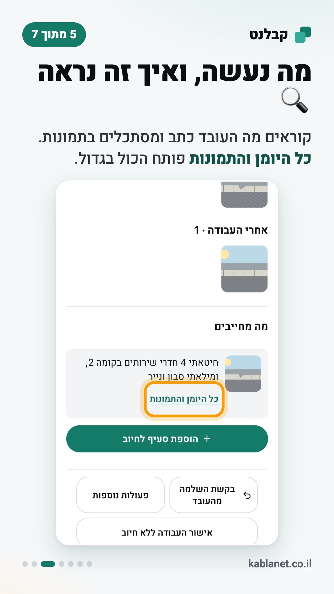 צילום מסך מקבלנט: מה נעשה, ואיך זה נראה
